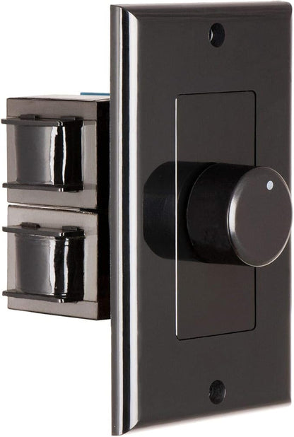 OSD Audio 300W in Wall Volume Control Impedance Matching for Home Speakers, Rotary Knob Black SVC300