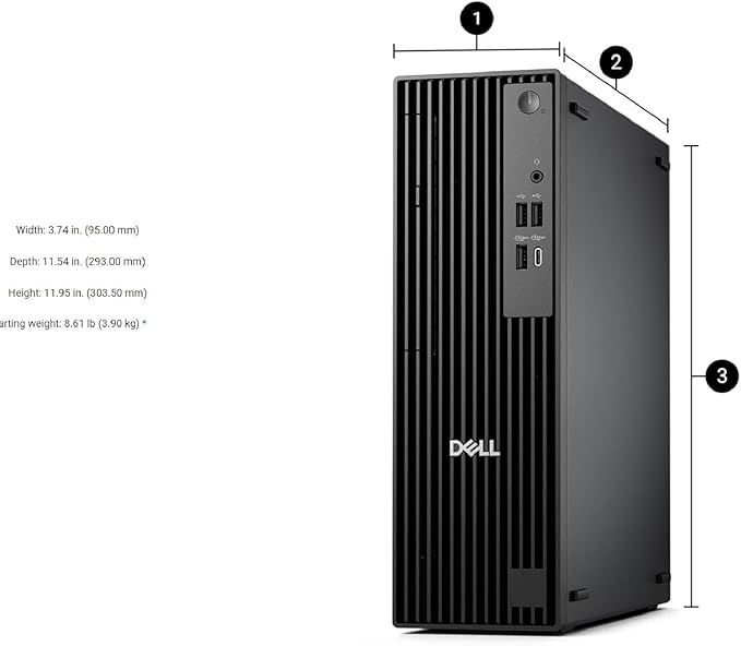 Dell Pro Slim QCS1250 Business Desktop, New OptiPlex Version, Ultra-Quiet Design, Dual 4K Monitor Support, USB-C, Windows 11 (Intel i7-14700, 64GB RAM | 4TB SSD)