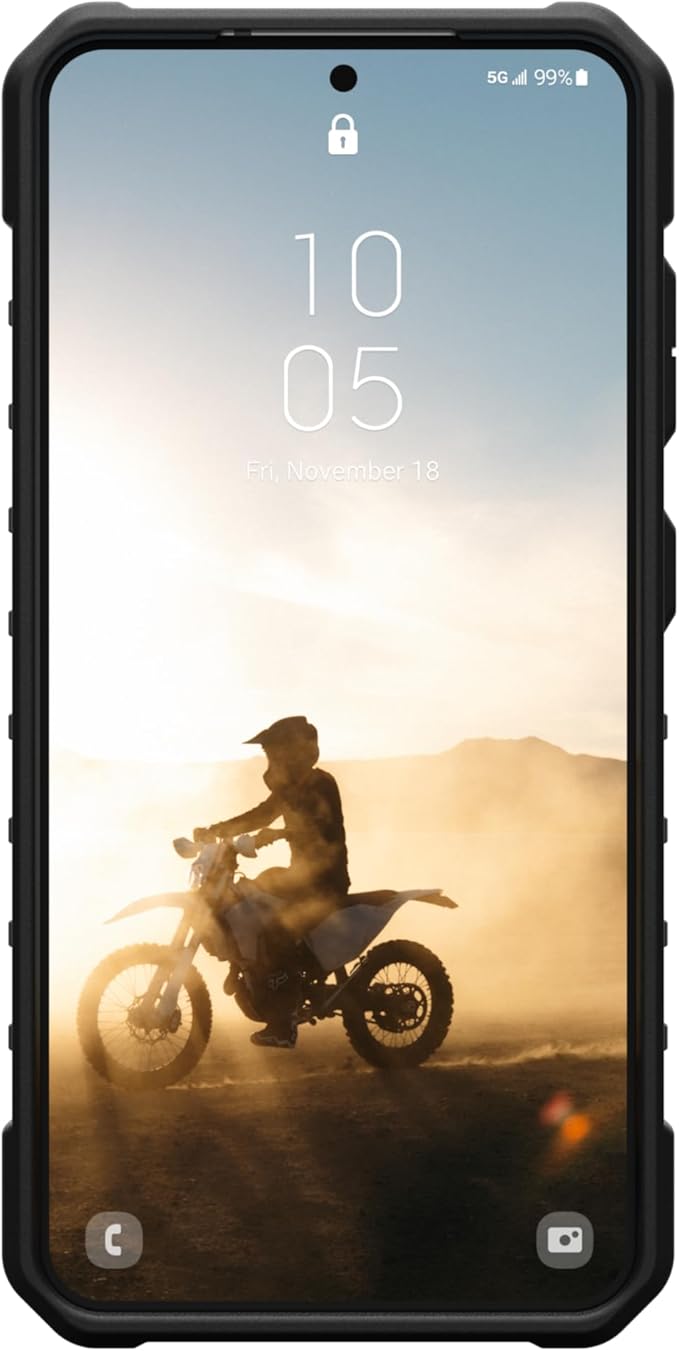 URBAN ARMOR GEAR UAG Designed for Samsung Galaxy S25 Case 6.2" Pathfinder - Compatible with Magnetic Charging Armor Shell Impact-Resistant Rugged Military Drop Tested Protective Cover, Black