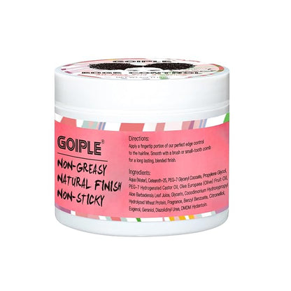 Edge Control Wax for Women Strong Hold Non-greasy Edge Control Smoother Edge Wax, Edge Wax Styling Gel Edge Control for Black Hair No Flaking, White Residue, Shine and Smooth 4oz (Sweet Peach)