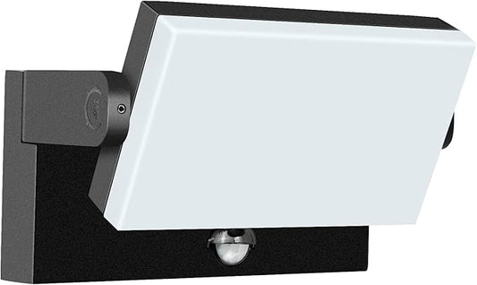 WISELUME 60W LED Outdoor Wall Light – 360° Adjustable Head, Motion Sensor, Color Temperature Adjustable (3000K/4000K/6500K) Waterproof Security Lighting for Garage, Porch & Yard