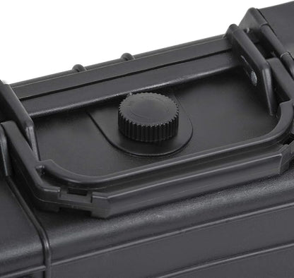 MEIJIA Portable Waterproof Protective Hard Case,Compact Camera Case with Customizable Fit Foam,Elegant Black,Fit for Drones,Camera,Lens, 9.17inchx7.56inchx4.33inch, Black, Dry Case