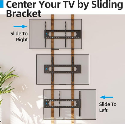 85 86 98 100 inch Heavy Duty TV Wall Mount for 55-120 inch Large TVs up to 220 LBS & 900x600mm Vesa, Ultra Slim Fixed TV Mount, Low-Profile TVS Bracket, 16" 24" 32" Wood Stud, Fit Most 65+ 75+ 120 TVs