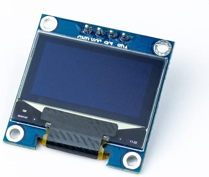 Hosyond 5 Pcs 0.96 Inch OLED I2C IIC Display Module 12864 128x64 Pixel SSD1306 Mini Self-Luminous OLED Screen Board Compatible with Arduino Raspberry Pi (White)