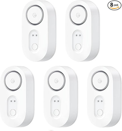GoveeLife Water Leak Detector 5 Pack with 105dB Adjustable Alarm, Water Alarm with Dual Sets Sensor Probes Leaks and Floods. Suit for Home, Basement, and Kitchen(Cannot Connect to Wi-Fi Directly)