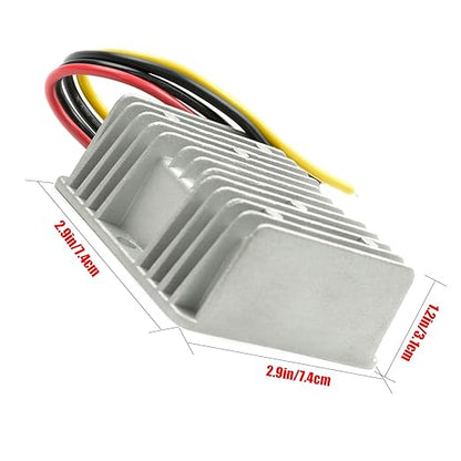 MGGi DC/DC Voltage Reducer Converter Regulator 12V 24V Step Down to 5V 20A 100W, Converter Regulator Power Supply Module Buck Transformer for Golf Cart Forklifts Car Vehicle, Aluminum