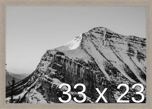 Frame It Easy 33 x 23 Rustic Gray Wood Frame (Derby)