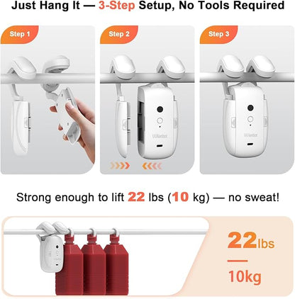 Automatic Curtain Opener - Gifts for Women and Men, Smart Curtain Opener with Remote for Roman/U/T Rails, Bluetooth Curtain Opener with App/Timer, Compatible with Alexa and Google Home