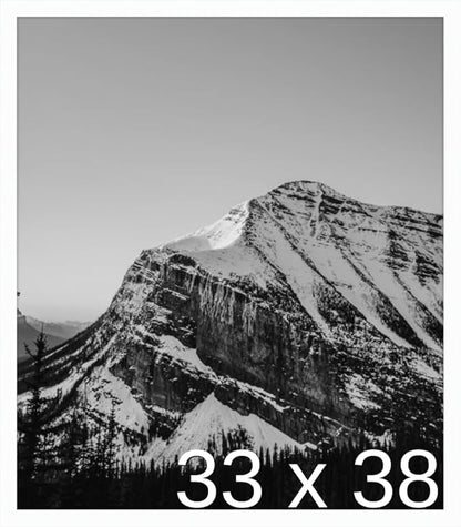 Frame It Easy 33 x 38 White Wood Frame (Derby)