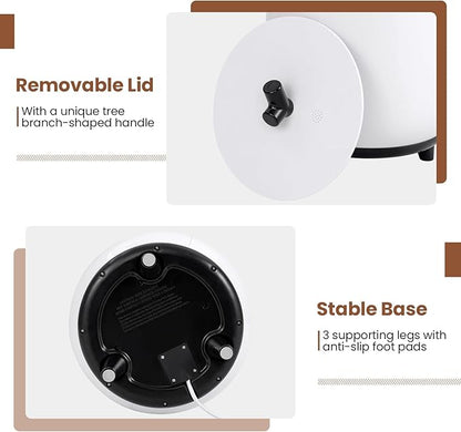Tangkula Towel Warmer Bucket, 23L Large Luxury Bucket-Style Towel Warmer w/Fragrant Disc Holder, ETL Certified Bath Heater w/3-Level Heating, 20/40/60/90 Min Timer & Auto Shut Off (Black, 23L, handle)