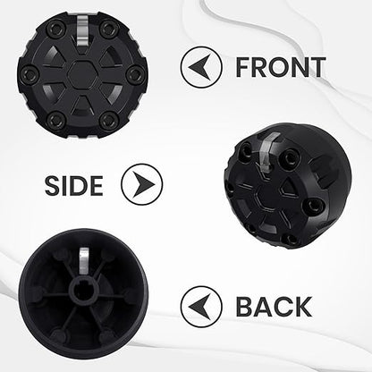 4 Pack - 2nd Gen Tacoma Accessories AC Knob Upgrade - 2005,2006,2007,2008,2009,2010,2011,2012,2013,2014,2015 Tacoma Climate Control Dial Mods Set - for Toyota Interior Replacement Kit