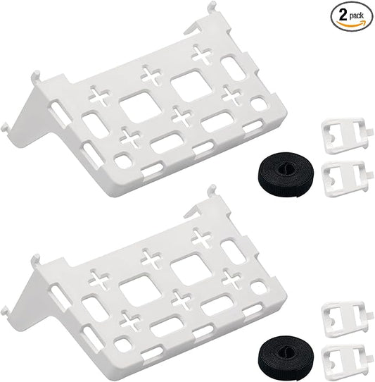 2PCS 49605-aub Structured Media Panel Accessories Enclosure Universal Shelf Mounting Bracket for Leviton Media Panel -That Supports 20lbs of Weight - White