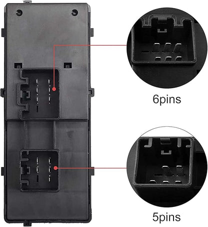 1L2Z14529BA Driver Side Power Master Power Window Switch Compatible with 2002-2004 Ford F250 F350 F450 F550 Super-Duty, 2002-2003 Explorer, 2002-2005 Excursion & Mercury Mountaineer