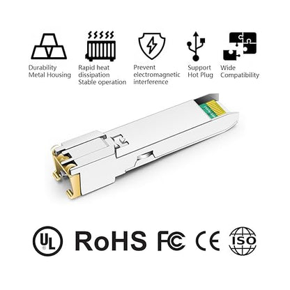 OPSTRAN 10/100/1000BASE-T SFP SGMII Copper Transceiver Module Compatible with Extreme Networks 10065 RJ45 100m Cat5e/6