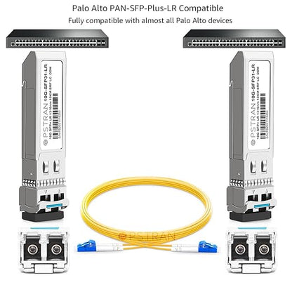 OPSTRAN 10GBASE-LR SFP+ Optical Transceiver Module Compatible with Palo Alto PAN-SFP-Plus-LR 10G SFP+ LR 1310nm 10km DDM Duplex LC SMF