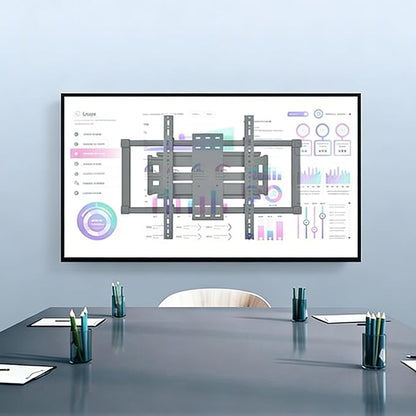 HILLPORT 85 86 98 TV Wall Mount 75 90 100 110 inch Full Motion Ultra Slim Screen Bracket Heavy Duty Large Size Led Swing Swivel Tilt Sliding Adjustable max vesa 1000x600mm Load 220 lbs DY1095