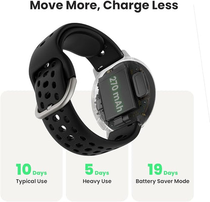 Amazfit Active 2 Sport Smart Watch Fitness Tracker for Android and iPhone, 44mm, 10 Day Battery, Water Resistant, GPS Maps, Sleep Monitor, 160+ Workout Modes, 400 Face Styles, Silicone Strap, Free App