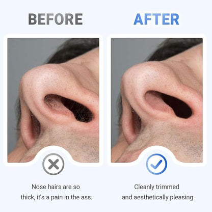 ROWPOZ 2-in-1 Nasal Hair Cutter, Durable Double Sided Trimmer Mini Nose Trimmer, Lightweight Nose Grooming Tool for Travel (A-6Pcs)