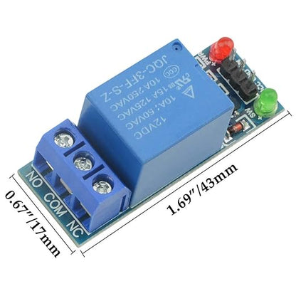 XINGYHENG 10PCS One Channel Relay Module 12V Low Level Trigger Expansion Plate Load Controlled Switch Module for Industrial Automation Process