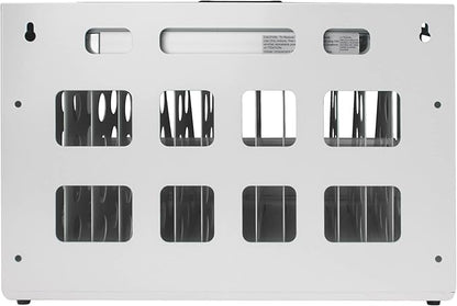 16 Device Wall-Mount Charging Station for Laptops/Tablets/iPads/Chromebooks,16 Bay Lockable Charging Cabinet with Power Strip for Classroom,School Storage Charging Cabinet，Fully Assembly(16 Bay-White)