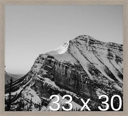Frame It Easy 33 x 30 Rustic Gray Wood Frame (Derby)