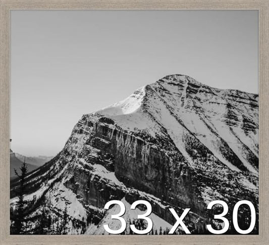 Frame It Easy 33 x 30 Rustic Gray Wood Frame (Derby)