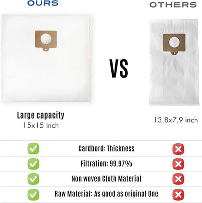 5-Star 6 Pack Type Q/C HEPA Replacement Vacuum Bags Compatible with Kenmore and Sears Canister Vacuum Fits Kenmore 5055 50557 50558 53291 Replace Part 53292.