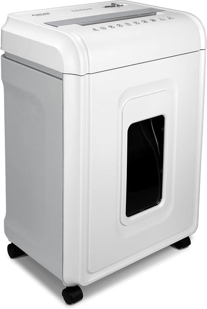 Aurora Heavy Duty Anti-Jam 24-Sheet Crosscut Shredder/40 Min Run Time/ 7-Gallon Pullout Basket, White/Grey