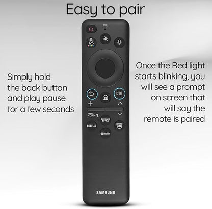 Ceybo Original Solar Voice Remote Control Replacement with YouTube Netflix Shortcut for Samsung Smart TVs, Compatible with Neo QLED 8K, QLED (BN59-01480A)