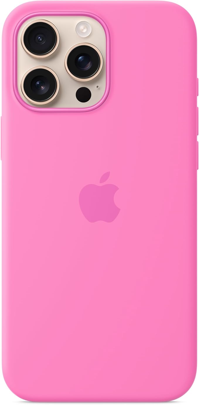Apple iPhone 16 Pro Max Silicone Case with MagSafe and Camera Control: Lightweight Phone Case, Wireless Charging Compatible, Smooth Matte Finish; Peony
