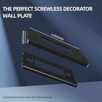 ThunderWay Matte Black 3 Way Decorative Light Switch with Plate, 15 A 120/277 V Rocker Paddle Wall Switch Replacement, Self-Grounding, Residential Grade, Wall Plate, UL Listed (30 Pack)