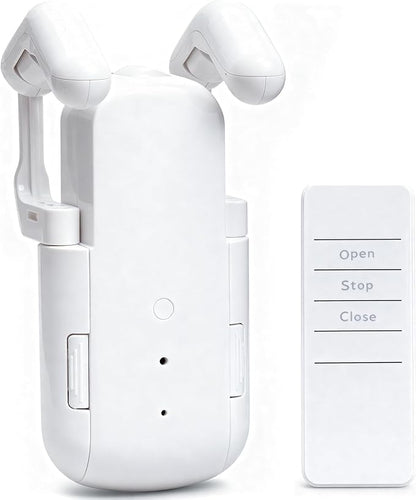 Tripvyantic Automatic Curtain Opener Smart Electric: Remote Control Motorized Curtain Robot for Bedroom Living Room Window - No WiFi Needed - 20KG Load/ 6-Month Battery for Home/Office/Nursery
