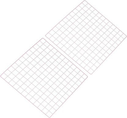 PATIKIL 24"x24" Wire Grid Panel, 2 Pack Board Photo Pictures Memo Display Grid Panels Hanging Organizer Wall Decorative Panel for Home Office Wedding, Pink