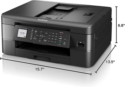 Brother MFC-J1010DW Wireless Color Inkjet All-in-One Printer with Mobile Device and Duplex Printing, Refresh Subscription and Amazon Dash Replenishment Ready (Renewed Premium)