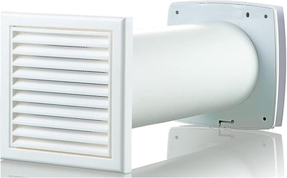 VENTS-US GK 150 LD - Easy to Install 6" Through The Wall Exhaust Fan with 109 CFM - Built to Remove Moisture, Harmful Fumes, Vapors, Odors, Humidity, and Common Indoor Air Pollutants