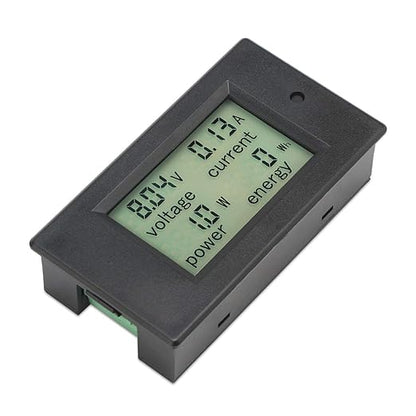 DROK Digital Multimeter DC 8-100V 20A Voltage Amperage Power Energy Meter, DC Volt Amp Tester Gauge Monitor LCD Digital Display with Built-in Shunt