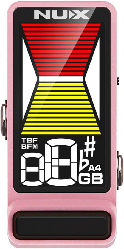 NUX NTU-3 MKII Pedal Tuner Flow Tune for Chromatic, Guitar, Bass, Large LCD Display,TB/BB Monitor Modes, Fits Any Board, Display Modes,Strobo Mode, Arrow Mode 1, Arrow Mode 2
