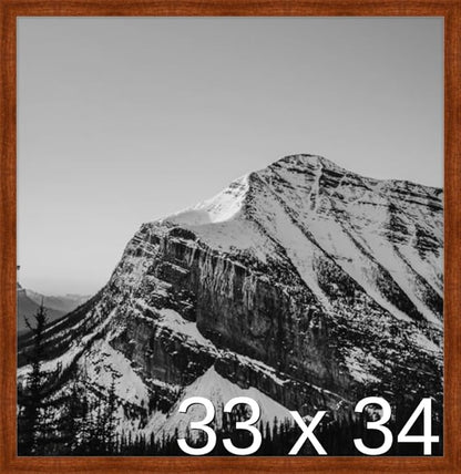 Frame It Easy 33 x 34 Russet Wood Frame (Derby)