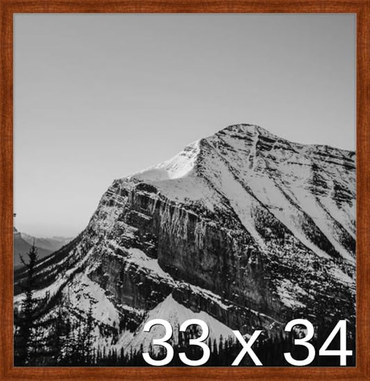 Frame It Easy 33 x 34 Russet Wood Frame (Derby)