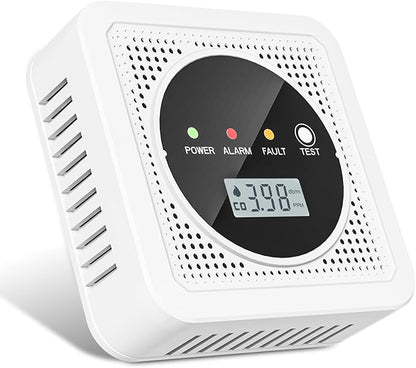 2 in 1, Carbon Monoxide Detectors,Smoke Detector,Smoke Combination CO Alarm,85db Alarm,LCD Large Screen,with 3*AA Batteries,Test Button,Low Battery Warning,Easy Install