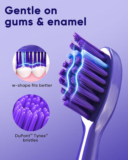 MySmile DY156 Electric Toothbrush for Adults, Rechargeable Sonic Battery Toothbrush Portable with 3 Brush Heads, 2 Mins 5 Modes Smart Timer, 45000VPM, One Charge for 60 Days