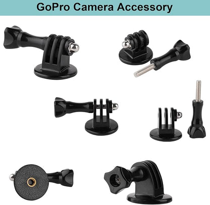 Mippko Camera Super Crab Clamp Mount,10" 360° Adjustable Aluminium Magic Arm Holder,1/4"-20 Thread for Video Light / Insta360 / Canon Nikon DSLR Cameras,Adapter for GoPro Hero 13/12/11/10/9/8/7/6/5