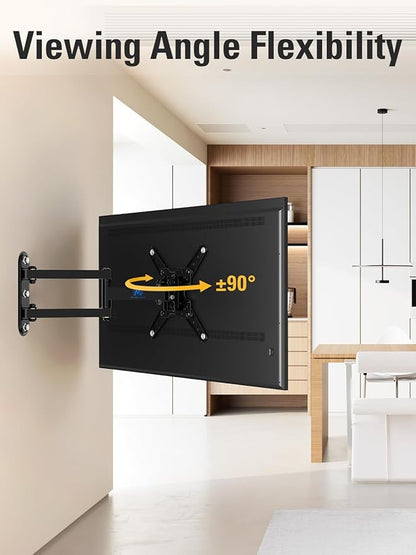 Mounting Dream UL Listed TV Mount Swivel and Tilt for Most 13-42 Inch TVs, Full Motion TV Wall Mount Bracket with Articulating Arm, Max VESA 200x200mm, Loading 50 lbs, MD2465