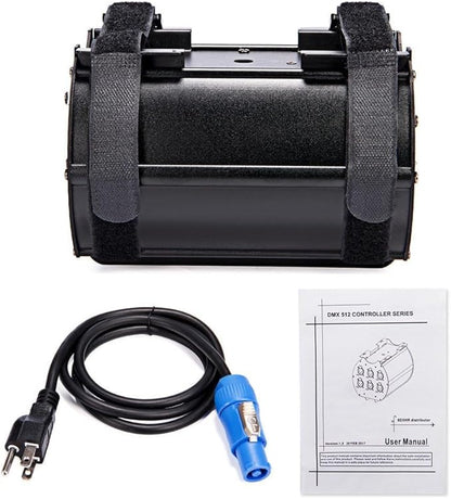 MFL. DMX Splitter with One Input 6-Way Distributor 3-Pin Xlr Separate Dmx Signal Amplifier System