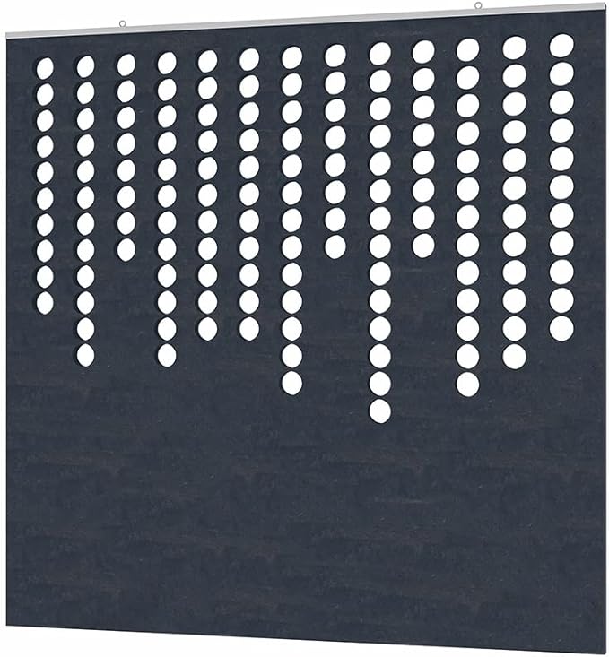 Escape Acoustic Wall Art | Matrix Design | Suspended Sound Proofing Panels | Eco-Friendly Recycled Material | 4X4 | Black