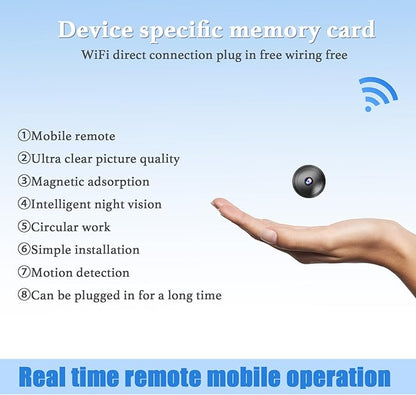 Only 0.9 inch Hidden Camera with Audio/Video Mini Small Spy Cameras Home Indoor Use Cam Night Vision Motion Detection Baby Monitor Wireless Outdoor Nanny espias ocultas WiFi Security Secret