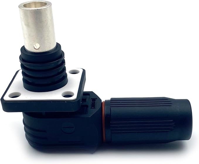 1 Set Battery Energy Storage Connector, 70A High Current Connectors Quick Plug Terminal Black Right Angle Plug and Socket IP67 Waterproof Power Adapter Crimping 10mm² Wiring (1000V)
