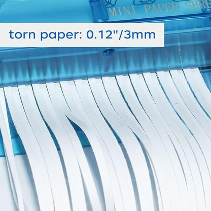 for Mini Hand Shredder - Portable Manual Paper Cutter for Home/Office Use