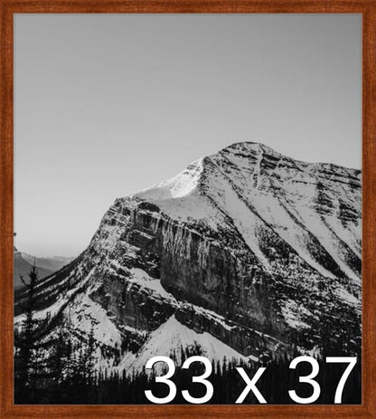 Frame It Easy 33 x 37 Russet Wood Frame (Derby)