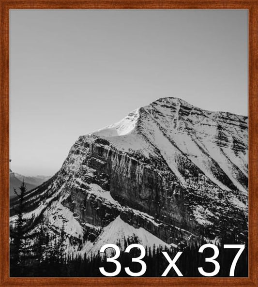Frame It Easy 33 x 37 Russet Wood Frame (Derby)